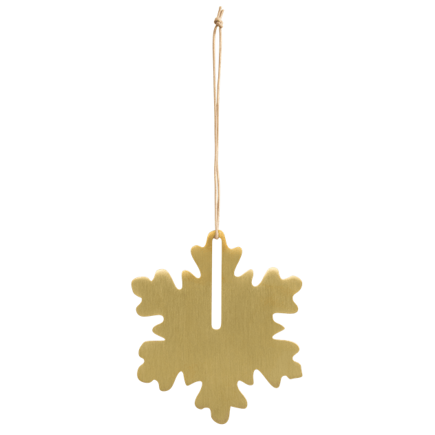 Christmas Hang On Snowflake (Brass)