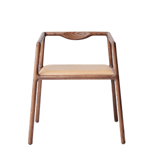 Ekta Crescent Chair - Dark-Smoked
