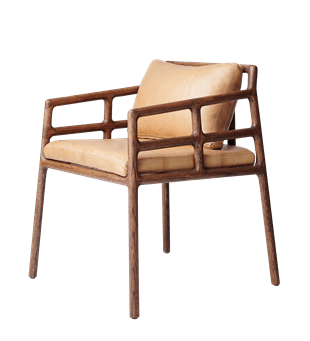 Ekta Metropolitan Chair - Dark-smoked